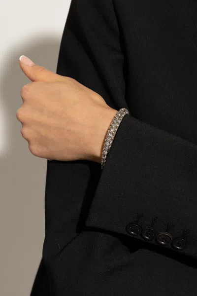 Isabel Marant Crystal Bracelet In Silver