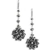 Isabel Marant Crystal Cluster Drop Earrings In Metallic