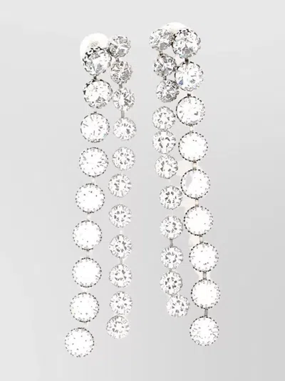 Isabel Marant Crystal Drop Earrings Crystal Embellishments In Metallic