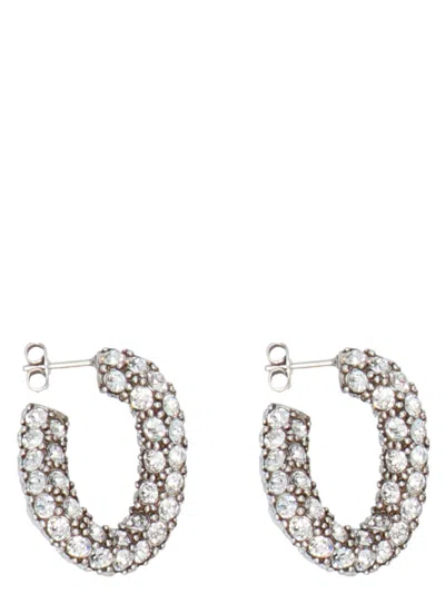 Isabel Marant Silver Crystal Earrings