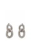 Isabel Marant Funky Ring Crystal-embellished Earrings In Silver