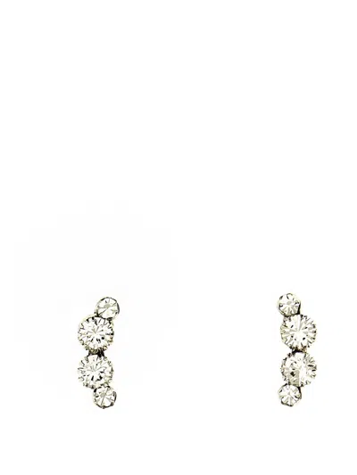 Isabel Marant Silver Crystal Earrings