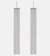 Isabel Marant Crystal-embellished Earrings In Transparent/silver