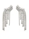 Isabel Marant A Wild Shore Crystal-embellished Earrings In Silver