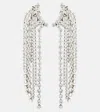 Isabel Marant Midnight Dancin Crystal Drop Earrings In Transparent/silver
