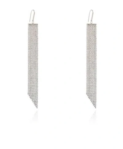 Isabel Marant Crystal-embellished Pendant Earrings In Silver