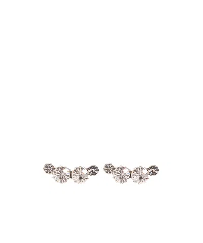 Isabel Marant Crystal-embellishment Earings In Gray