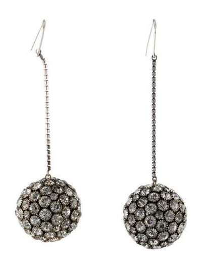 Pre-owned Isabel Marant Crystal Life On Mars Drop Earrings In Multi