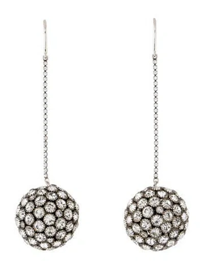 Pre-owned Isabel Marant Crystal Life On Mars Drop Earrings In Multicolor