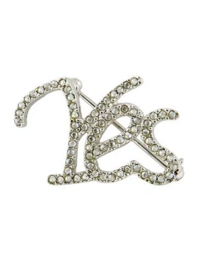 Pre-owned Isabel Marant Crystal 'yes' Brooch In Multi