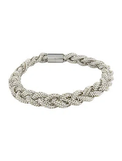 Pre-owned Isabel Marant Crystal 'yua' Choker Necklace, 16" In Multi