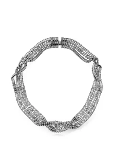 Isabel Marant Cara Crystal-embellished Silver-tone Necklace