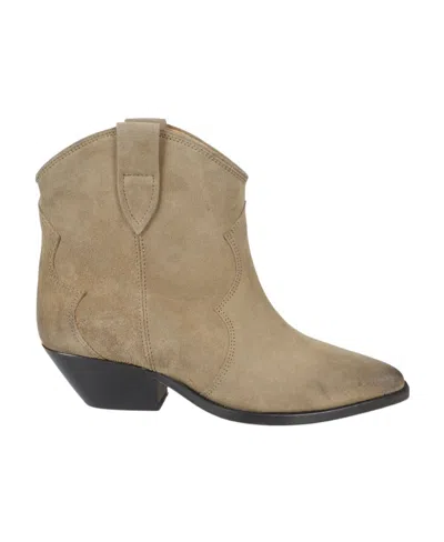 ISABEL MARANT DEWINA LEATHER ANKLE BOOTS