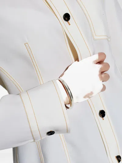 Isabel Marant Curved Bracelet In Burgundy