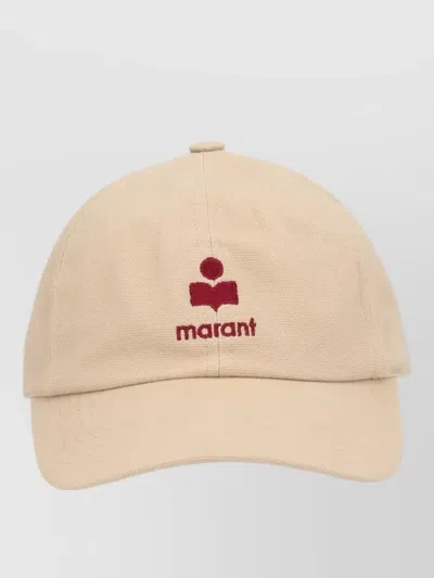 Isabel Marant Curved Brim Baseball Hat Adjustable Strap In Brown