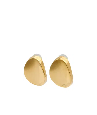 Isabel Marant Curved Earrings In Yellow