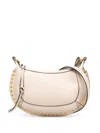 Isabel Marant Curved Silhouette Bag With Gold Studs And Zip Closure In Multi