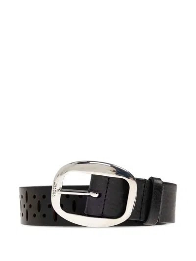Isabel Marant Cut-out Buckle Belt In Black
