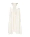 Isabel Marant Crochet And Silk Mini Dress In White