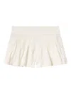 Isabel Marant Cybila Lace Pleated Shorts In Neutral