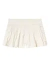 Isabel Marant Cybila Pintucked Cotton Shorts In White