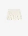 Isabel Marant Cybila Lace Pleated Shorts In Neutral