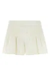 Isabel Marant Cybila Pintucked Cotton Shorts In Neutral