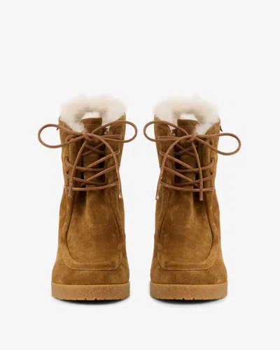 Isabel Marant Cylia Ankle Boots In Brown