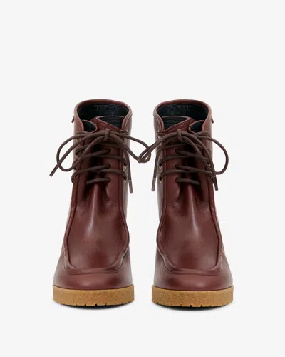 Isabel Marant Cylia Ankle Boots In Brown