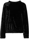 Isabel Marant Dabia Velvet Top In Black
