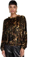 Isabel Marant Dabia Leopard-print Velvet Sweatshirt In Leopard