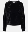 Isabel Marant Dabia Velvet Top In Black
