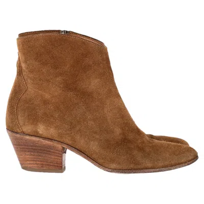 Isabel Marant Dacken Ankle Boots In Brown Suede