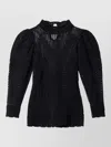 Isabel Marant Dahara Openwork Cotton Sweater Clothing In Black