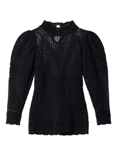 Isabel Marant Dahara Knitted Top In Black