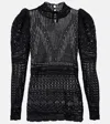 Isabel Marant Dahara Open-knit Sweater In Black