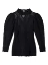 Isabel Marant Dahara Openwork Cotton Sweater Clothing In Black