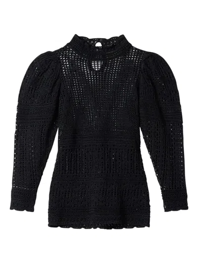 ISABEL MARANT DAHARA OPENWORK COTTON SWEATER