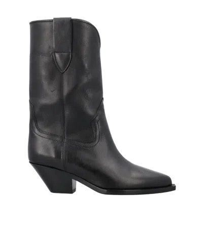 ISABEL MARANT DAHOPE LEATHER COWBOY BOOTS