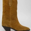 Isabel Marant Dahope 70mm Suede Boots In Grey