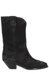 Isabel Marant Black Dahope Leather Boots In Fk
