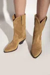 Isabel Marant Duerto Suede Cowboy Boot In Brown