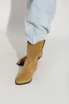 Isabel Marant Dahope 70mm Suede Boots In Beige