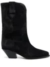 Isabel Marant Women Dahope Suede Leather Boots In Black