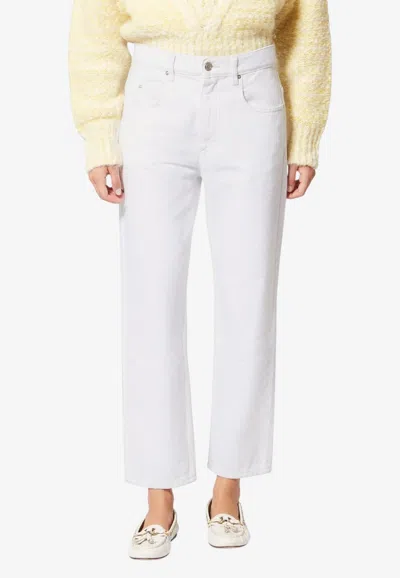 Isabel Marant Dakota Straight-leg Jeans In White
