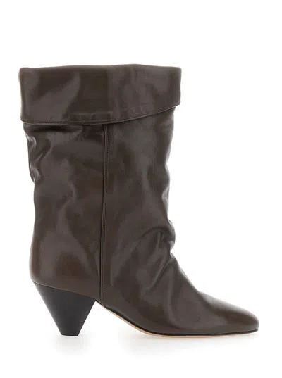Isabel Marant Dalby Ankle Boot In Brown