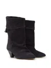 Isabel Marant Sculpted Cone Heel Boots With Tassel Detail In Multi