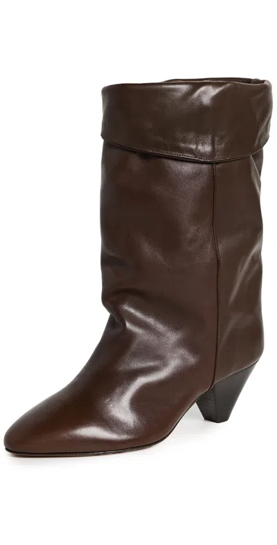 Isabel Marant Dalby Boots Dark Bronze In Brown