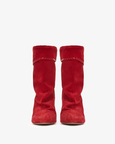 Isabel Marant Dalby Boots In Red