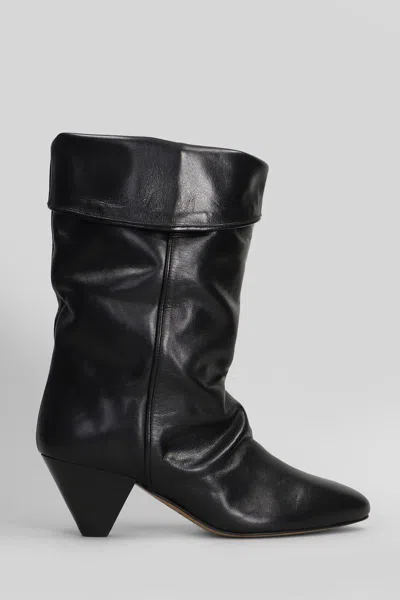 Isabel Marant Dalby High Heels Ankle Boots In Black